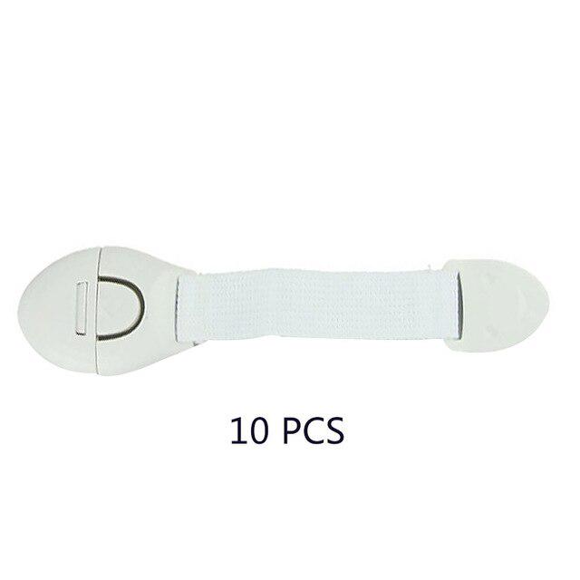 

10 шт./лот, пластиковый замок от детей, дверной ящик, шкаф, туалет, защитные замки, детские защитные пластиковые замки для защиты детей