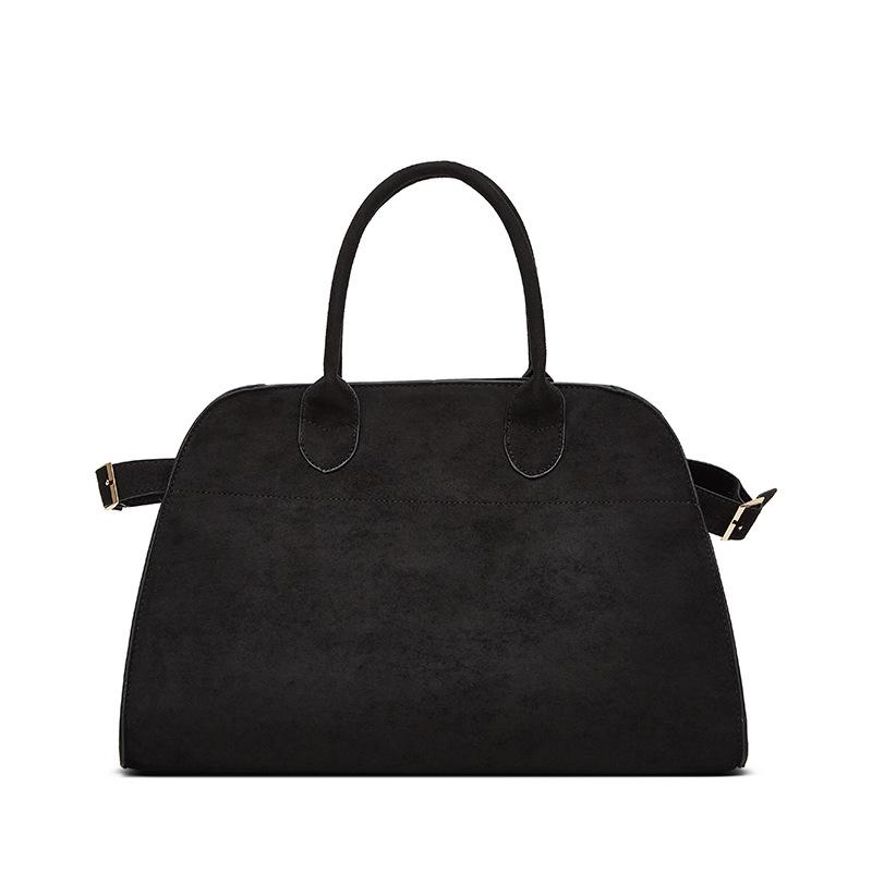 

Винтажная текстура большая вместимость сумка-тоут женская зимняя новая матовая для поездок на работу универсальная на плечо чёрный