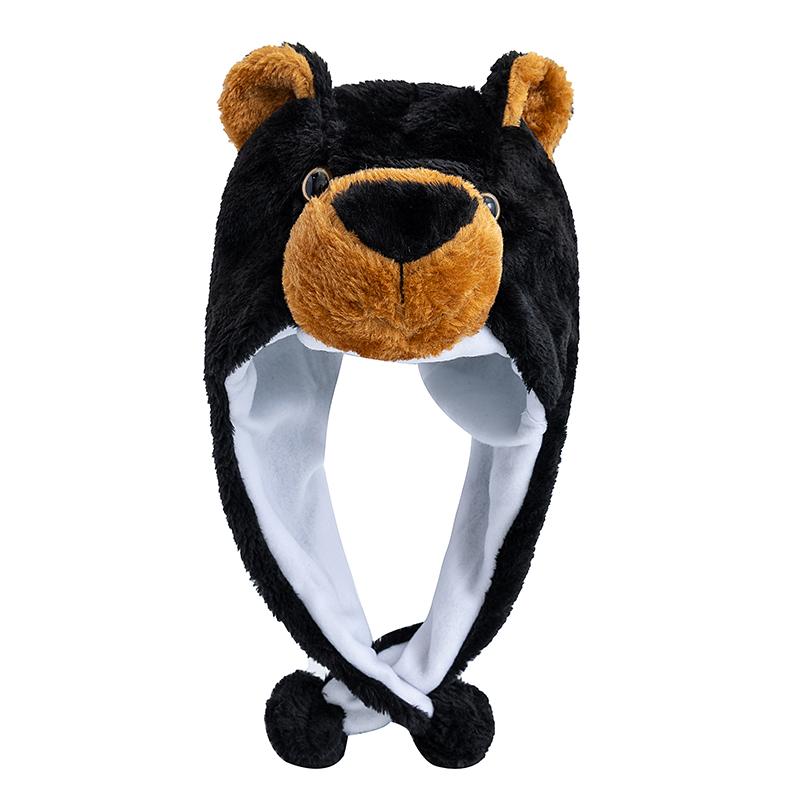 New Style Unisex Funny 3D Animal Style Decorative Hat Mischievous Couple Cap For Man Women Plush Winter Lovely Family Hat