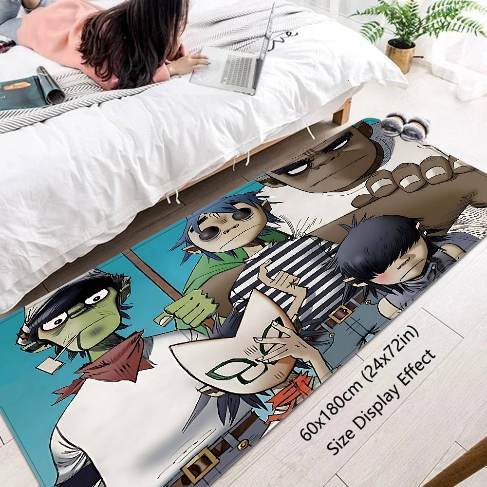 Music Cool Band G-gorillaz Door Mat Washable Non-Slip Living Room Sofa Chairs Area Mat Kitchen Doormat Area Rug