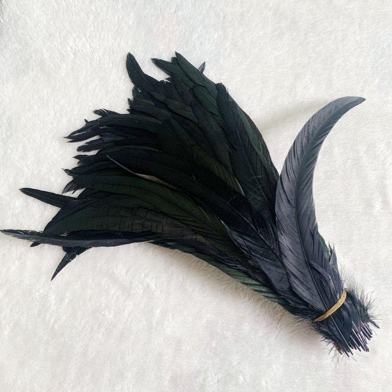Wholes 500pcs Rooster Tail Feathers 25-30cm 30-35cm 35-40cm 40-45cm For Colored Carnival Costume&mask Party