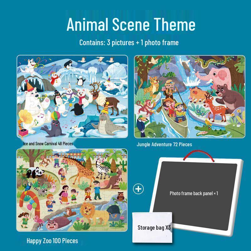 ChengChen Magnetic Kids Puzzle & Photo Frame Set