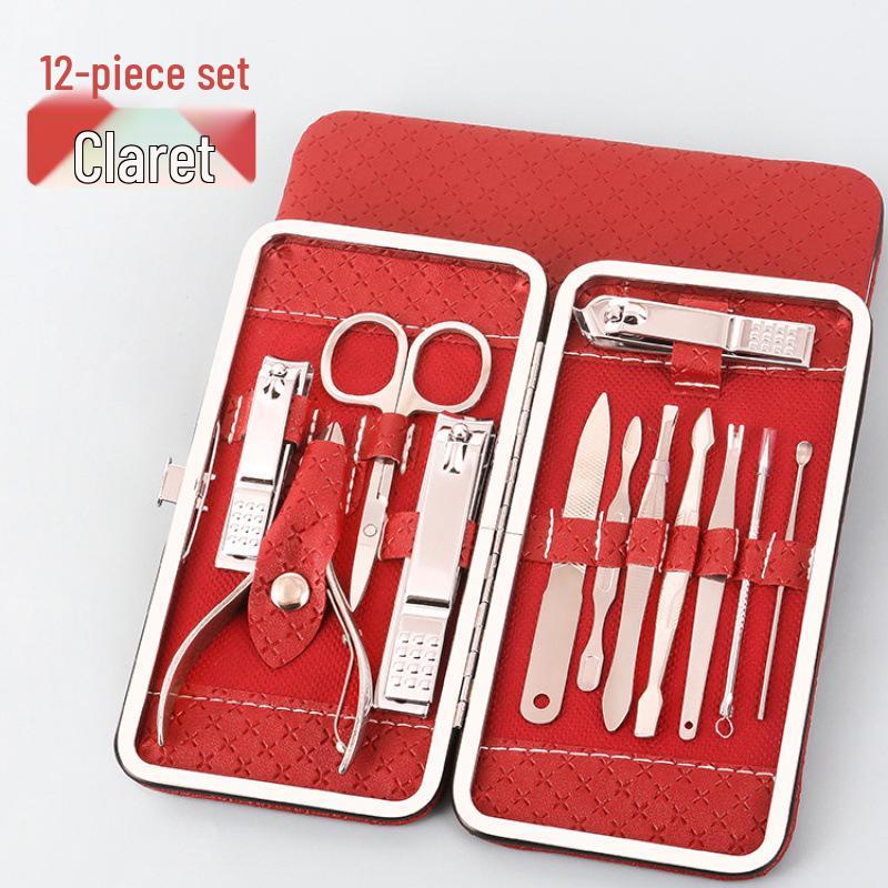 19-Piece Gold Nail Art Manicure Set: Clippers, Scissors & Tools Regular