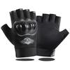 Cycling Half Finger Gloves Motorcycle Motorcycle Motorcycle Protective Case Non-slip Outdoor Sports Fitness Leaky Finger Climbing Hard Shell Gloves