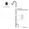 Rust-Proof Outdoor Shepherd Hook: Detachable Iron Craft for Yard and Garden