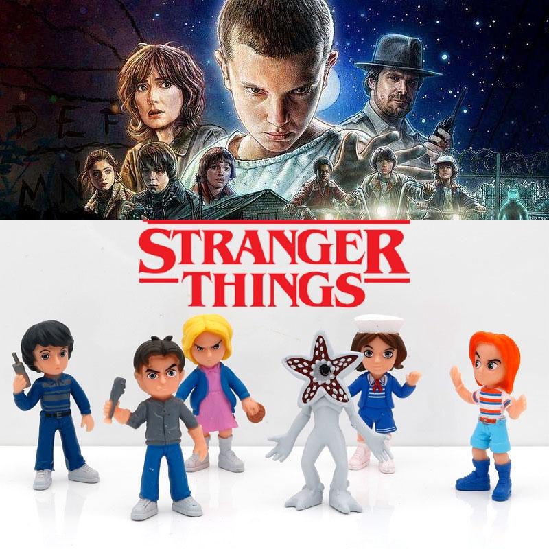 Exclusive 6pcs Stranger Things Figure Set | Eleven Will Dustin Demogorgon | Xmas Gift