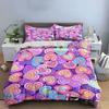 Colorful Heart-Themed Pattern Design Perfect For Valentine'S Day Exquisite Three-Piece Bedding Set Gift For Kids And Adults