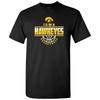 Iowa Hawkeyes Wordmark Basketball T Shirt - Black