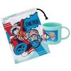 Skater Children's Lunch Box and Cup Bag, Made in Japan, One Piece, Size 24, KB63