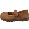Mode leichte Retro erhöhende dicksohlige flachmündige Einzel-Schuhe Damen 2025 neu Frühling und Herbst mit Rock runder Zeh Mary Jane Schuhe