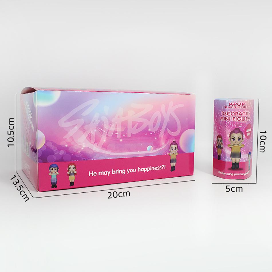 Anime K pop Demon Hunt series Figure box Tiger Figurine Toy Desk Decoration Statues Ornament Halloween Christmas Kid Gifts