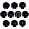 2" 52mm Blue Digital LED Tachometer Psi Bar Boost Gauge Vacuum Gauge Water Oil Temp Gauge Oil Press Gauge Voltmeter For 12V Car
