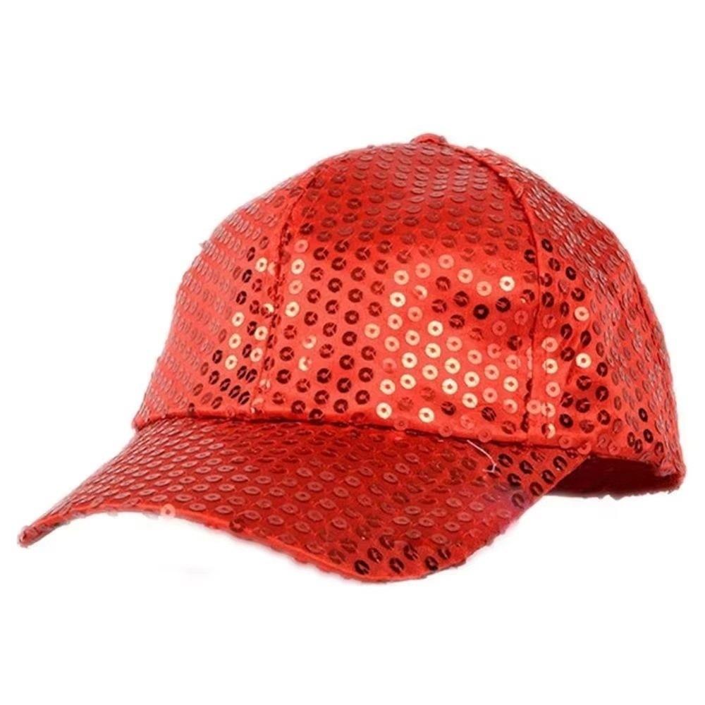 Shiny Sequins Baseball Cap Brilliant Glitter Peaked Cap Fashion Sun Cap  Wedding