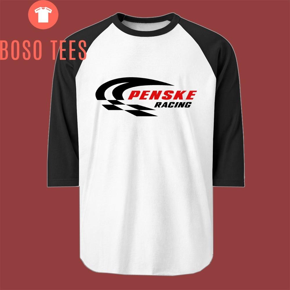 Penske Racing Shocks Men s Raglan Black Size S to 2XL S