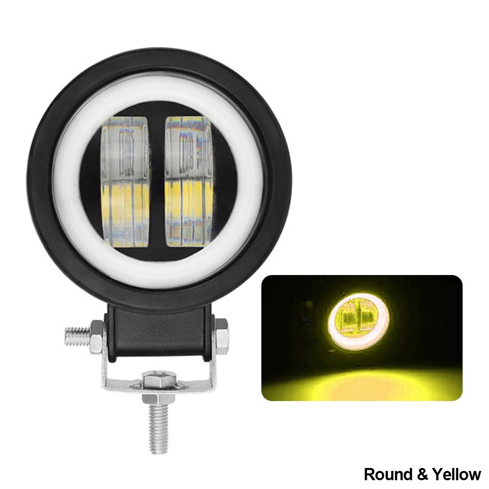 12V 24V Waterproof LED Bar Offroad 20W LED Work Light 6D LED Angel Eyes Light Bar For SUV ATV Truck Boat 4x4 Motorcycle