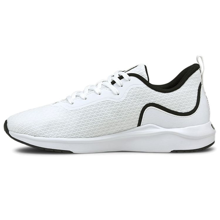 Puma Softride Series Fabric Softride Fitness Round Toe Comfortable Low Top Lifestyle Casual Shoes Women Sneaker White Black 195086-01