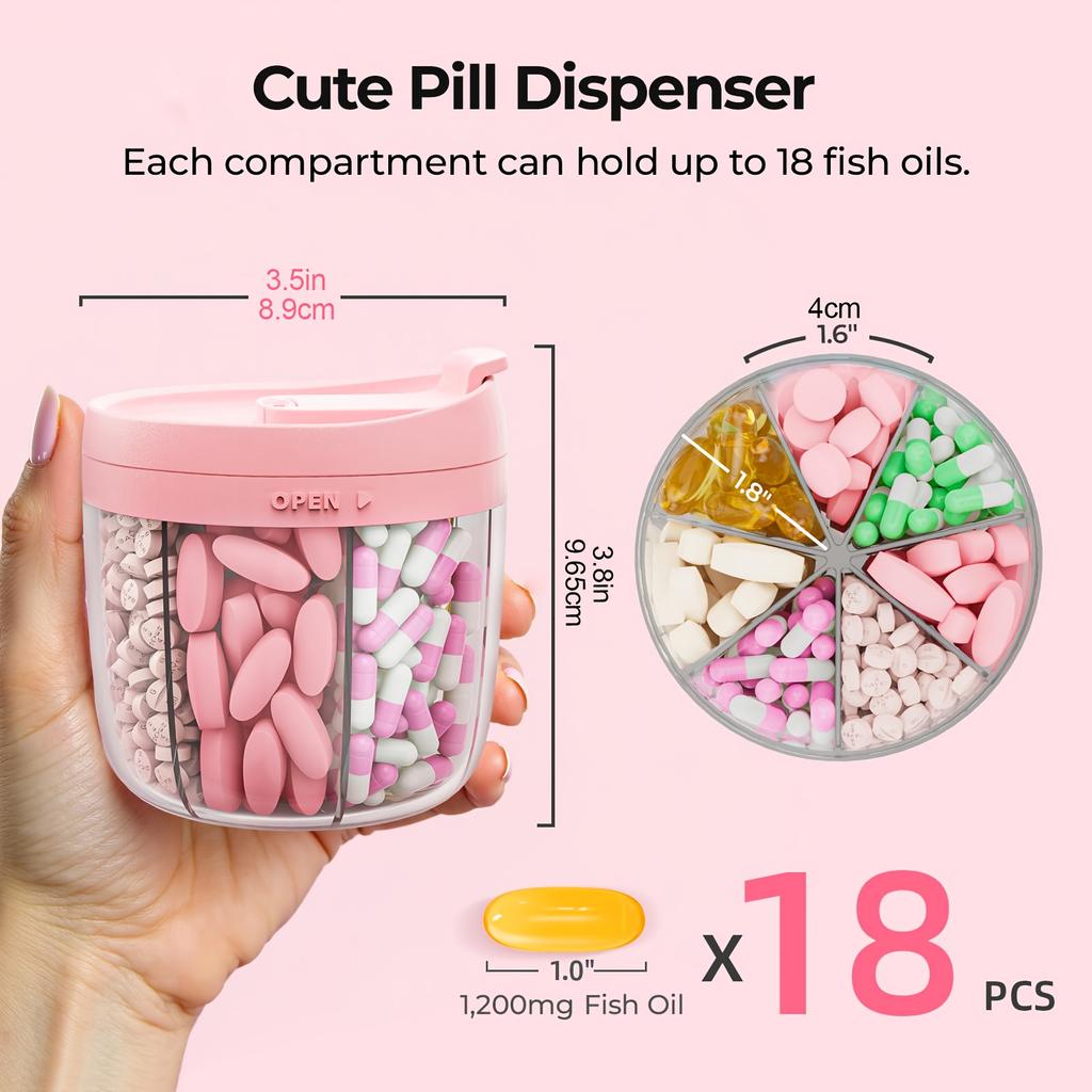 Large Capacity Plastic Medicine Box Portable Storage Box Waterproof Travel Pill Organizer for Tablets and Capsules Food Grade