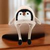 Cartoon Sweet Cute Penguin Ear Flap Hat Winter Outdoor Warm Thickened Plush Windproof Soft Pullover Hat Children's Gift