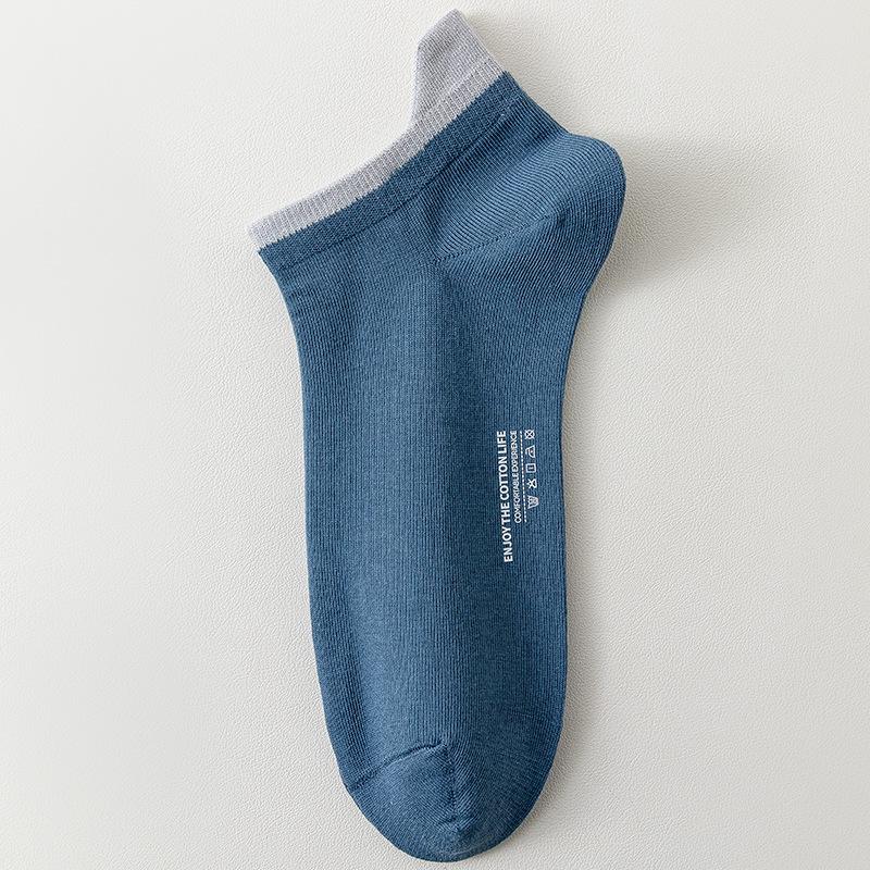 Men's Spring and Summer Cotton Sweat-absorbing Deodorant Breathable Invisible Socks