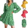 2026 Women's Sexy V-neck Cut-out Hip-hugging Summer Dress - European and American Style Short Sleeve.