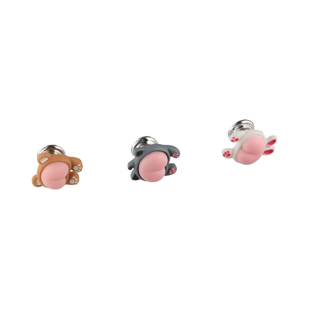 Cute Toilet Button Nail Protector Water Press Flush Button Auxiliary Device Toilet Press  Women