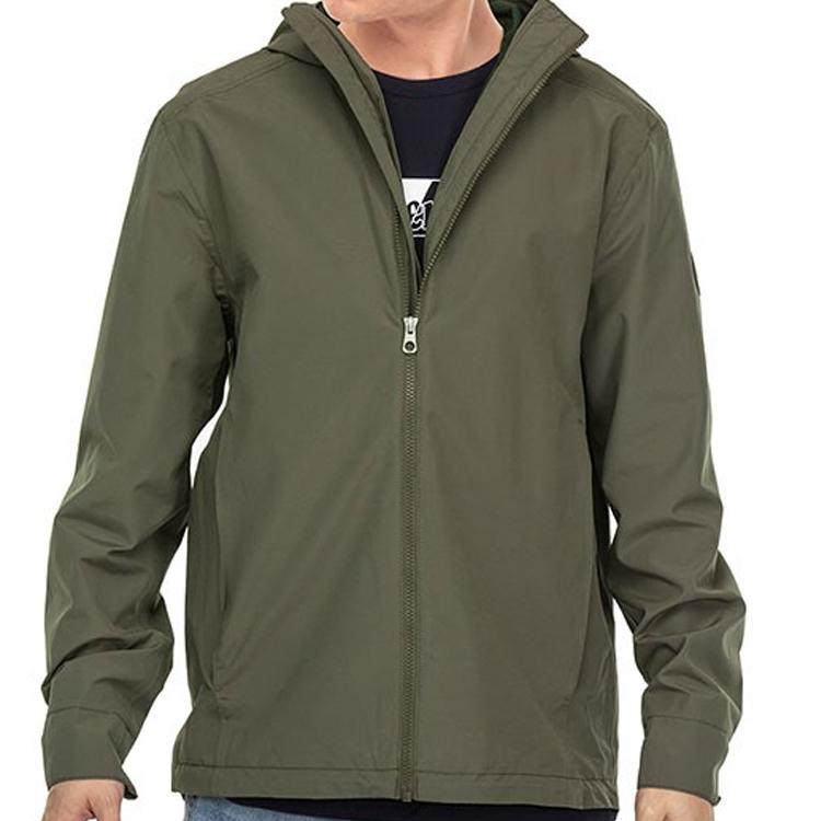 Timberland Packable Waterproof Zip-Up Hooded Jacket Men jackets Army-Green A29XAA58