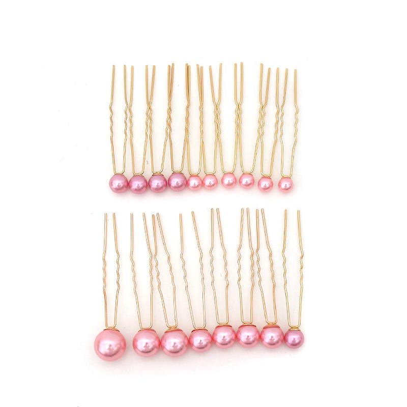 18-teiliges Braut-Haarschmuck-Set: U-förmige Haarnadeln & Styling-Clips für Make-up und Flechten