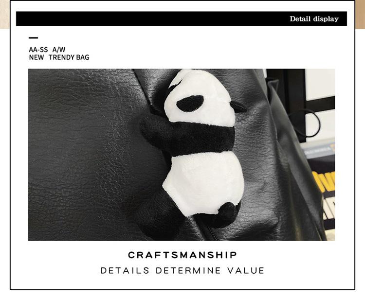 New Fashion PU Leather Double-Compartment Retro Backpack for Women