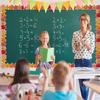 32.8ftX2.88in Leaf Border Sticker Notice Board Sticker Bulletin Board Border Trim for Classroom Chalkboard Decoration