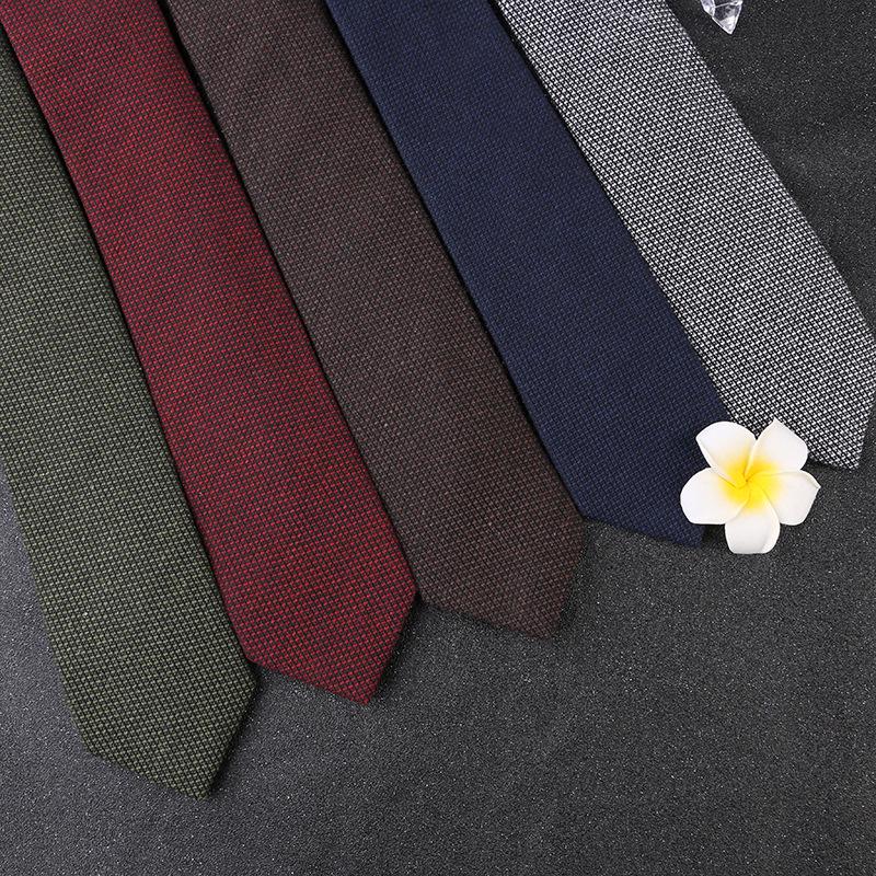 Plaid Retro Casual & Business Formal Coffee Cotton Tie