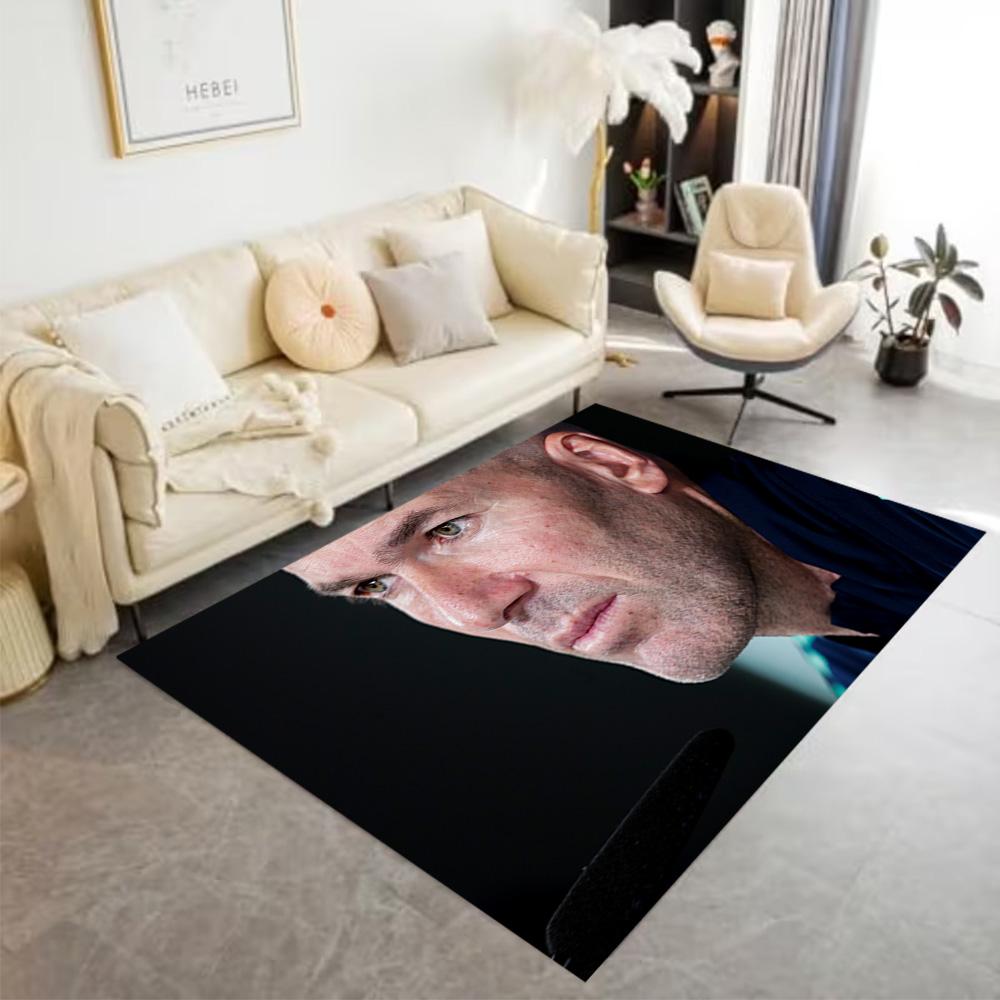 Football Player Celebration Floor Mat Perfect for Game Room Foyer Playrooms Balcony Anti-slip Rug Decorate Offices Birthday/Christmas Gift