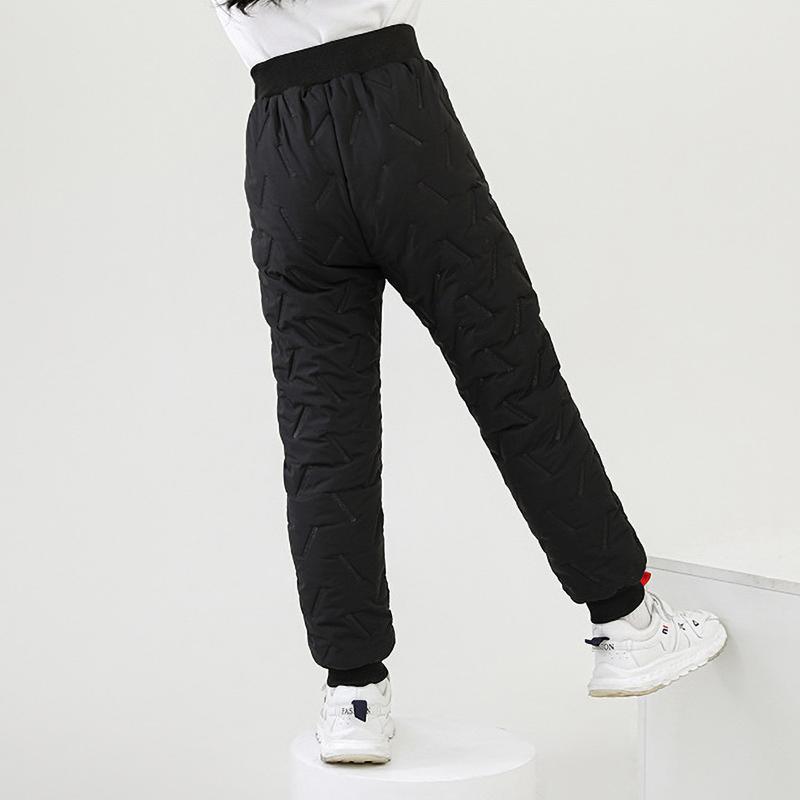 Winter Girls Warm Pants Fashion Boys Casual Waterproof Thicken Sweatpants Childrens
