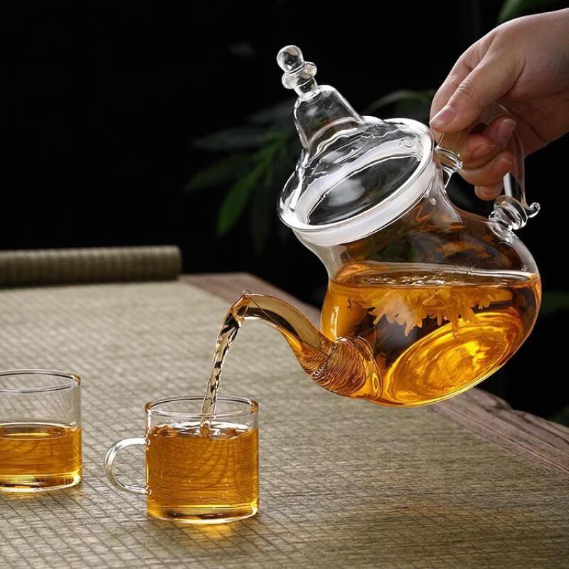 Hanyou Heat-Resistant Transparent Glass Teapot