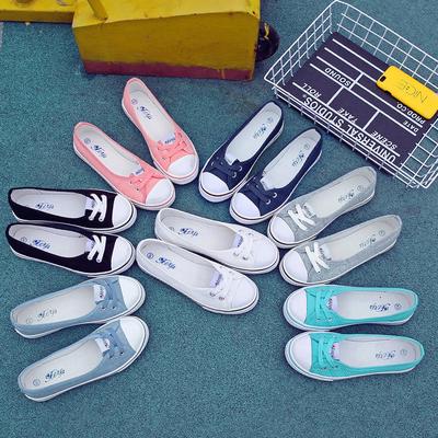 Fashion Fashion Women's Casual Fashion New Soft Bottom White Shoes Solid Color Shallow Shoes Canvas Shoes Gilrs Sneakers Generation
