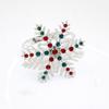 4pcs/lot Christmas Snowflake Napkin Ring Diamond Napkin Buckle Alloy Napkin Ring Cloth Ring