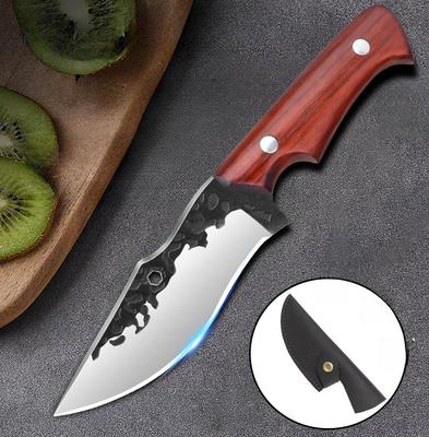 Couteau à découper Couteau à désosser pour couteau à abattre le porc forgé à la main Couteau tranchant Petit couteau de cuisine pour couteau d'abattage de bovins et de moutons domestiques