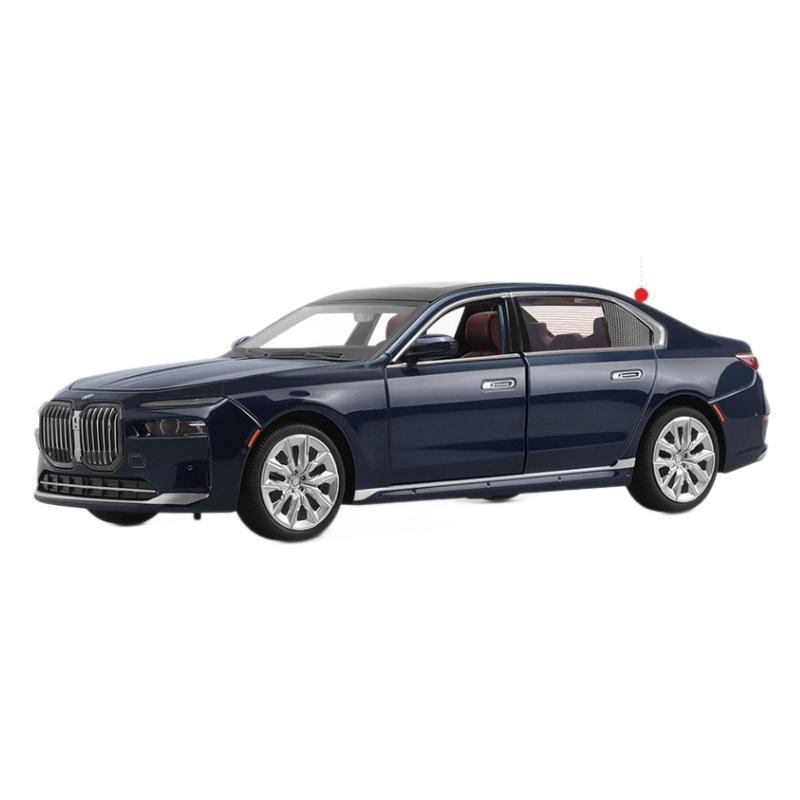 

1/24 Scale BMW THE I7 Pure Electric New Energy Limousine Alloy Metal Diecast Car Model Sound & Light Gift for Boyfriend красный