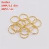 48Pcs/Lot 8-20mm Round Jump Rings Twisted Open Split Rings jump rings Connector For Jewelry Makings Findings Supplies DIY