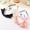 The Ruffled Bow Hair Band Exudes A High-end Pleated Wide-edge Woven Band Hair Band and Headband Hair Accessory