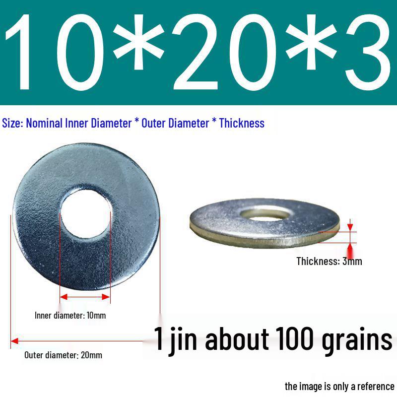 Galvanized Oversized Metal Washers M3-M60