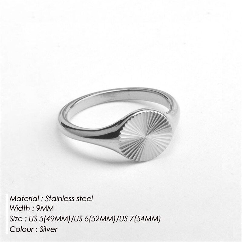 

INS 18K Gold Plating Stainless Steel Women s Bracelet Ring Us5-Diameter 16mm Circumference 49mm