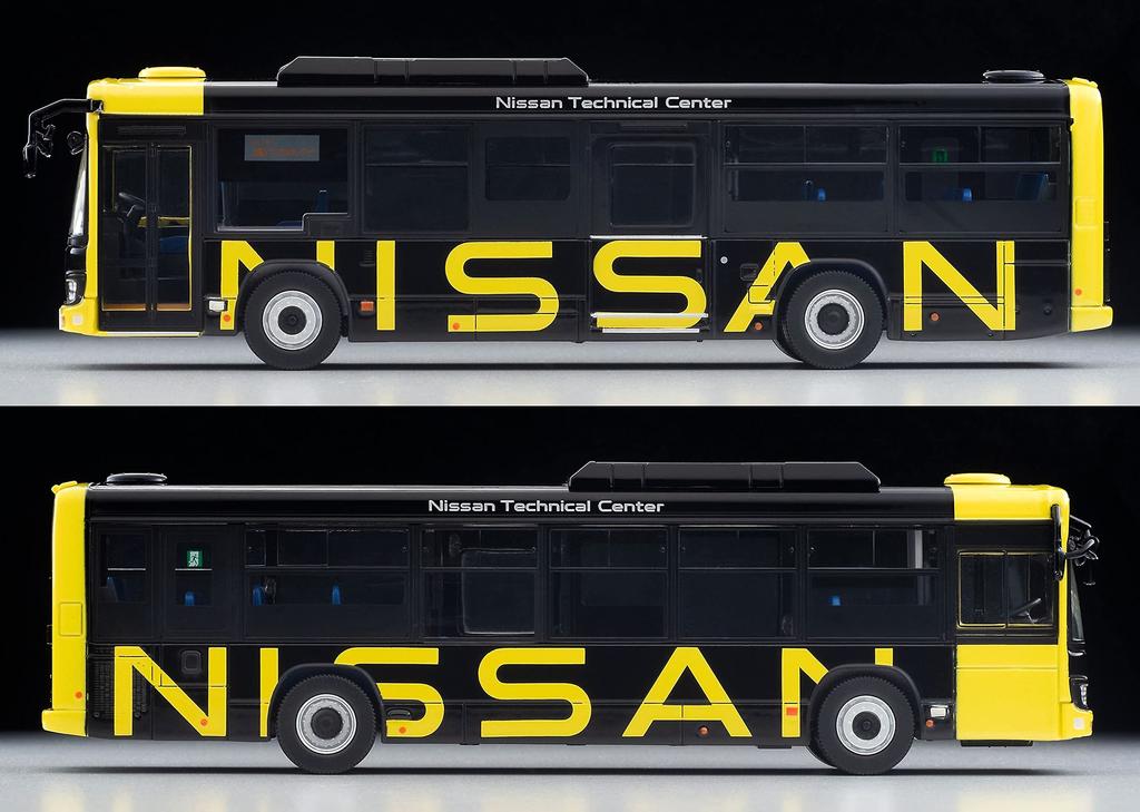 TOMYTEC Tomica Limited Vintage Neo Isuzu Elga Nissan Shuttle Bus Ikazuchi Hotový model 1/64 LV-N245e Žlutá/Černá