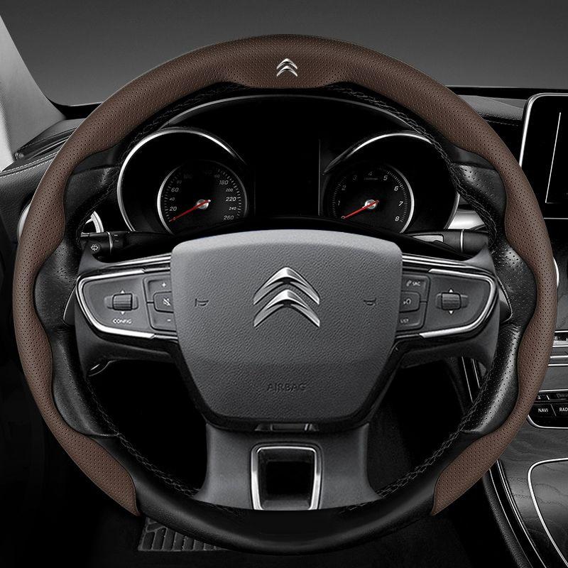 For Citroen C1 C2 C3 C4 C5 C6 VTS Xsara C-Crosser Berlingo Jumpy Anti slip breathable Car Steering Wheel Cover Auto Accessories ale256