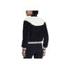 Nike Black And White Panda Print Logo Zipper Plush Casual Jacket Women Jacket 939389-010
