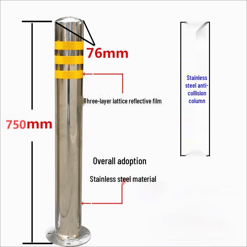 Stainless Steel Fixed Parking Bollard