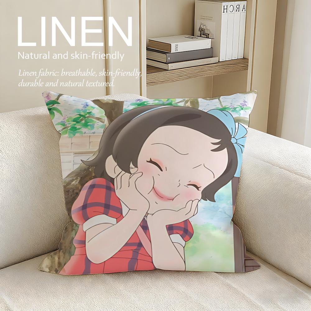 Animation Mirai Cushion Cover Pillowcase Set Pcs x x Breathable Washable Sofa Cushion Cover