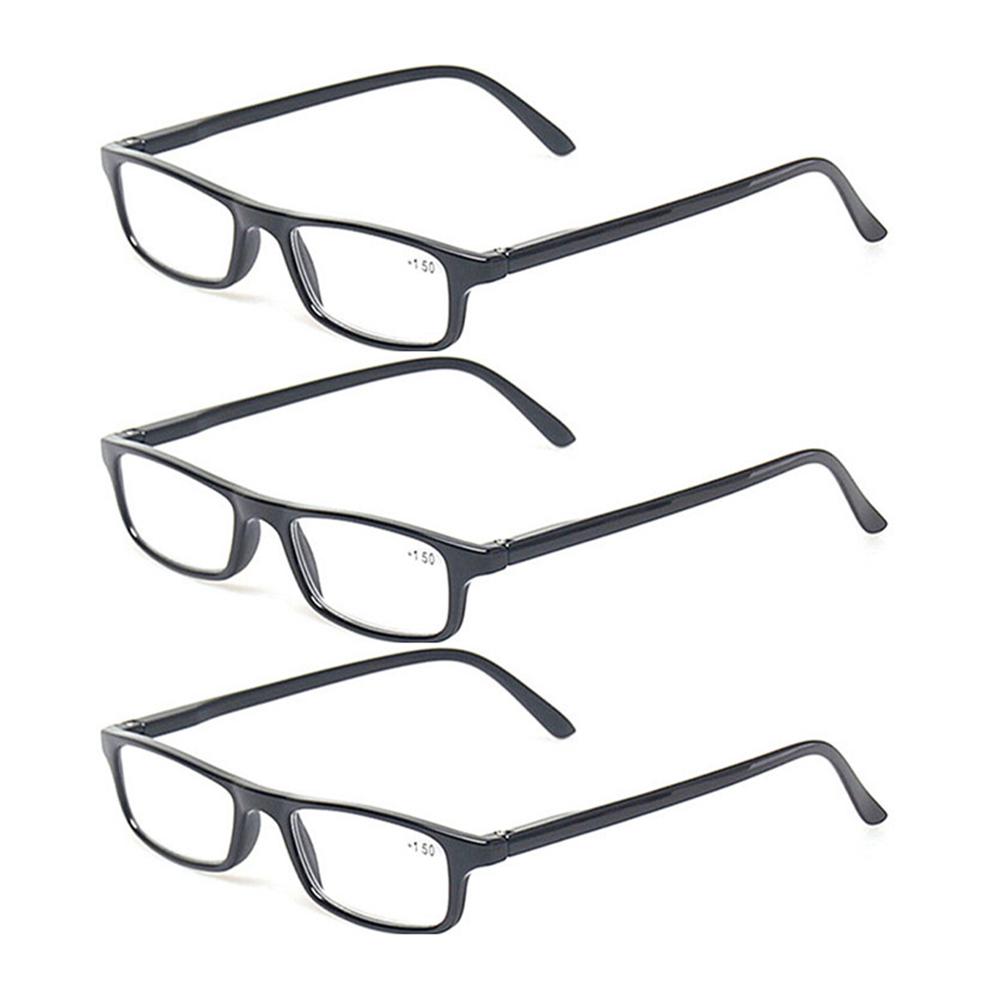 Turezing 3 Pack Reading Glasses Spring Hinge Lightweight HD Eyewear for Men and Women