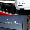 Brand New Sticker Decal Decorative Fishing Style Funny Heartbeat Laptop