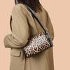 Bolso de piel con estampado de leopardo para mujer, bandolera de gran capacidad, informal, de lujo, nueva moda