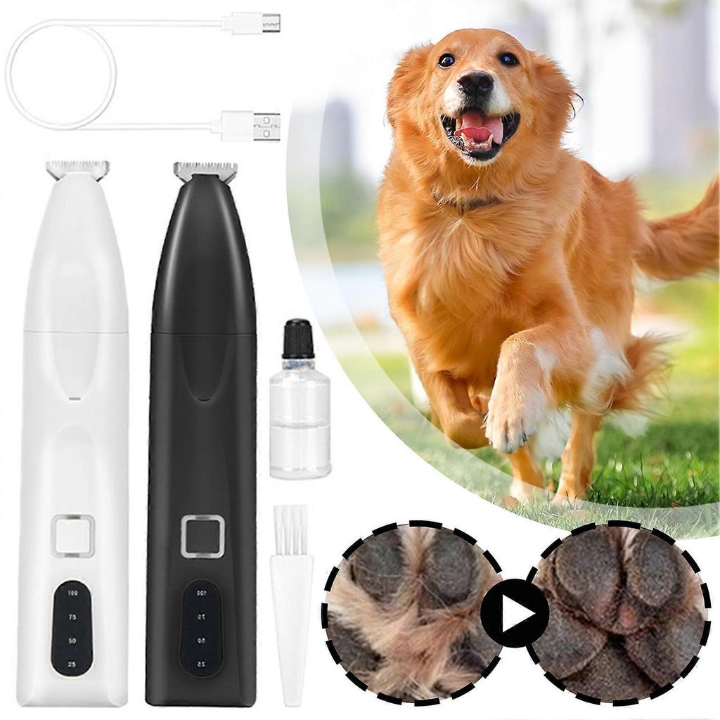 Rechargeable Pet Grooming Clippers with Built-in LED - Ideal for Quiet, Gentle Trimming of Dog's Paws, Face, Ears, and Eyes